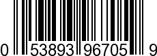 UPC-A <b>053893967059 / 0 53893 96705 9