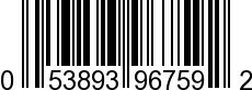 UPC-A <b>053893967592 / 0 53893 96759 2