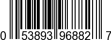 UPC-A <b>053893968827 / 0 53893 96882 7