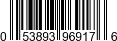 UPC-A <b>053893969176 / 0 53893 96917 6