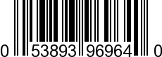 UPC-A <b>053893969640 / 0 53893 96964 0