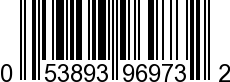 UPC-A <b>053893969732 / 0 53893 96973 2