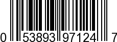 UPC-A <b>053893971247 / 0 53893 97124 7