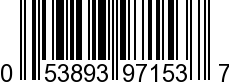 UPC-A <b>053893971537 / 0 53893 97153 7