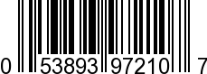 UPC-A <b>053893972107 / 0 53893 97210 7