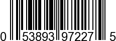 UPC-A <b>053893972275 / 0 53893 97227 5