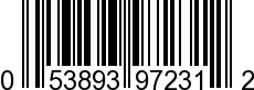 UPC-A <b>053893972312 / 0 53893 97231 2