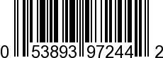 UPC-A <b>053893972442 / 0 53893 97244 2