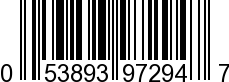 UPC-A <b>053893972947 / 0 53893 97294 7