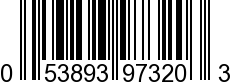 UPC-A <b>053893973203 / 0 53893 97320 3