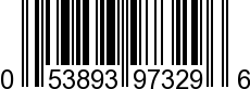UPC-A <b>053893973296 / 0 53893 97329 6