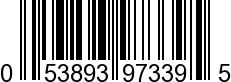 UPC-A <b>053893973395 / 0 53893 97339 5