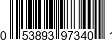 UPC-A <b>053893973401 / 0 53893 97340 1