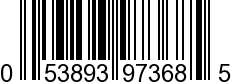 UPC-A <b>053893973685 / 0 53893 97368 5