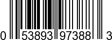 UPC-A <b>053893973883 / 0 53893 97388 3