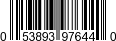 UPC-A <b>053893976440 / 0 53893 97644 0