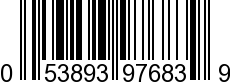 UPC-A <b>053893976839 / 0 53893 97683 9