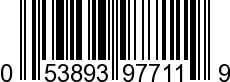 UPC-A <b>053893977119 / 0 53893 97711 9