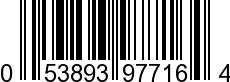 UPC-A <b>053893977164 / 0 53893 97716 4