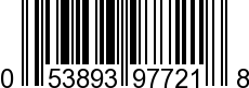 UPC-A <b>053893977218 / 0 53893 97721 8