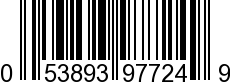 UPC-A <b>053893977249 / 0 53893 97724 9