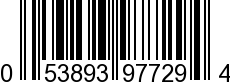 UPC-A <b>053893977294 / 0 53893 97729 4