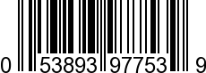 UPC-A <b>053893977539 / 0 53893 97753 9