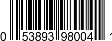 UPC-A <b>053893980041 / 0 53893 98004 1