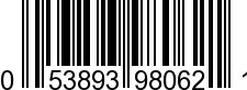 UPC-A <b>053893980621 / 0 53893 98062 1