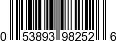 UPC-A <b>053893982526 / 0 53893 98252 6