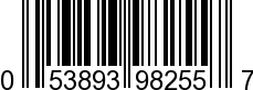 UPC-A <b>053893982557 / 0 53893 98255 7