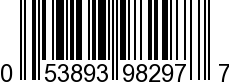 UPC-A <b>053893982977 / 0 53893 98297 7