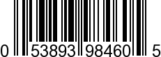 UPC-A <b>053893984605 / 0 53893 98460 5