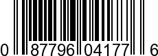 UPC-A <b>087796041776 / 0 87796 04177 6