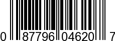 UPC-A <b>087796046207 / 0 87796 04620 7