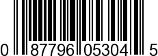 UPC-A <b>087796053045 / 0 87796 05304 5