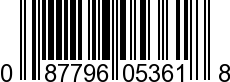 UPC-A <b>087796053618 / 0 87796 05361 8