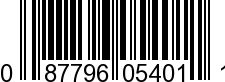 UPC-A <b>087796054011 / 0 87796 05401 1