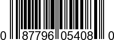 UPC-A <b>087796054080 / 0 87796 05408 0