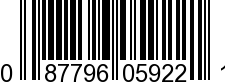 UPC-A <b>087796059221 / 0 87796 05922 1