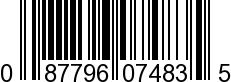 UPC-A <b>087796074835 / 0 87796 07483 5