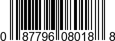 UPC-A <b>087796080188 / 0 87796 08018 8
