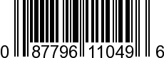 UPC-A <b>087796110496 / 0 87796 11049 6
