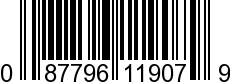 UPC-A <b>087796119079 / 0 87796 11907 9