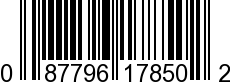 UPC-A <b>087796178502 / 0 87796 17850 2