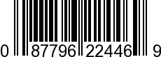 UPC-A <b>087796224469 / 0 87796 22446 9