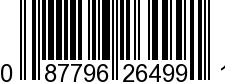 UPC-A <b>087796264991 / 0 87796 26499 1