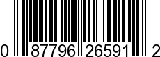 UPC-A <b>087796265912 / 0 87796 26591 2