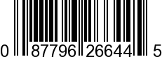 UPC-A <b>087796266445 / 0 87796 26644 5