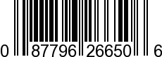 UPC-A <b>087796266506 / 0 87796 26650 6